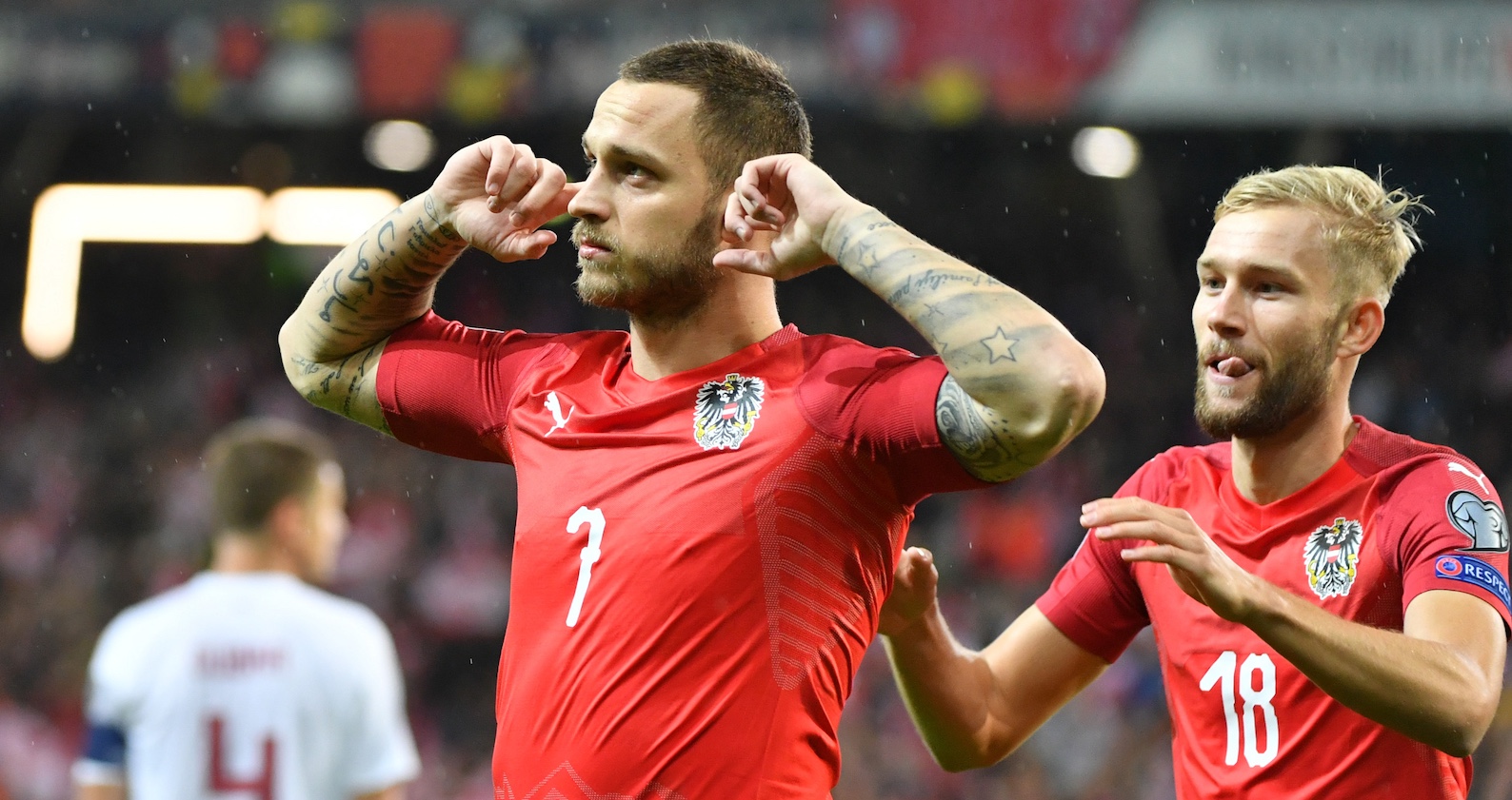 Marko Arnautovic und Konrad Laimer stehen sich im Champions-League-Viertelfinale gegenüber.