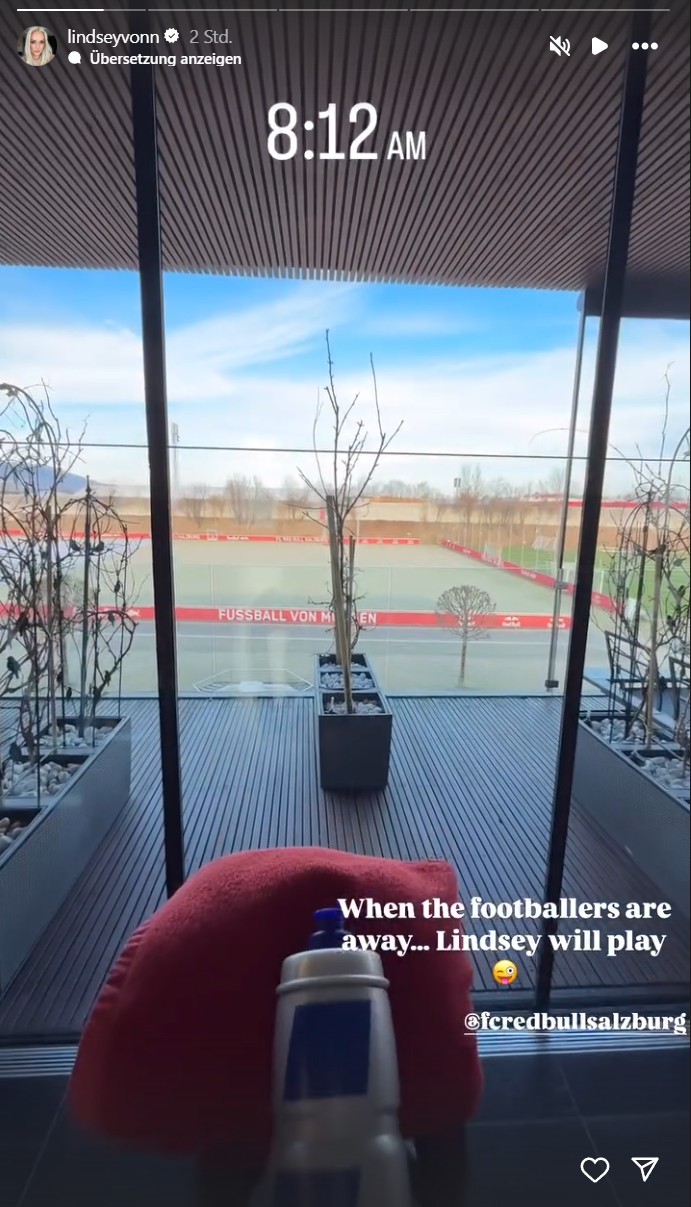 Instagram Story von Lindsey Vonn