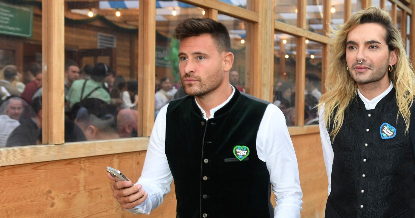 Marc Eggers und Bill Kaulitz im Partnerlook