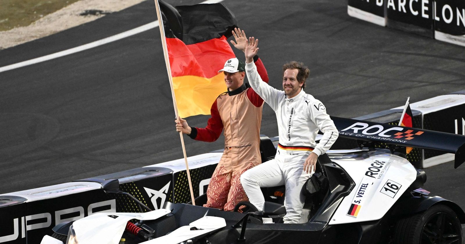 Mick Schumacher und Sebastian Vettel