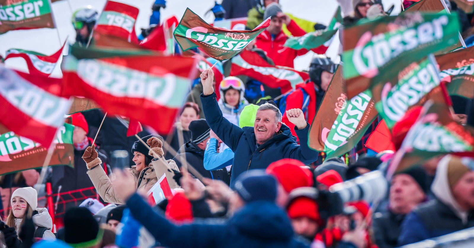 Fans bei der Ski-WM in Saalbach