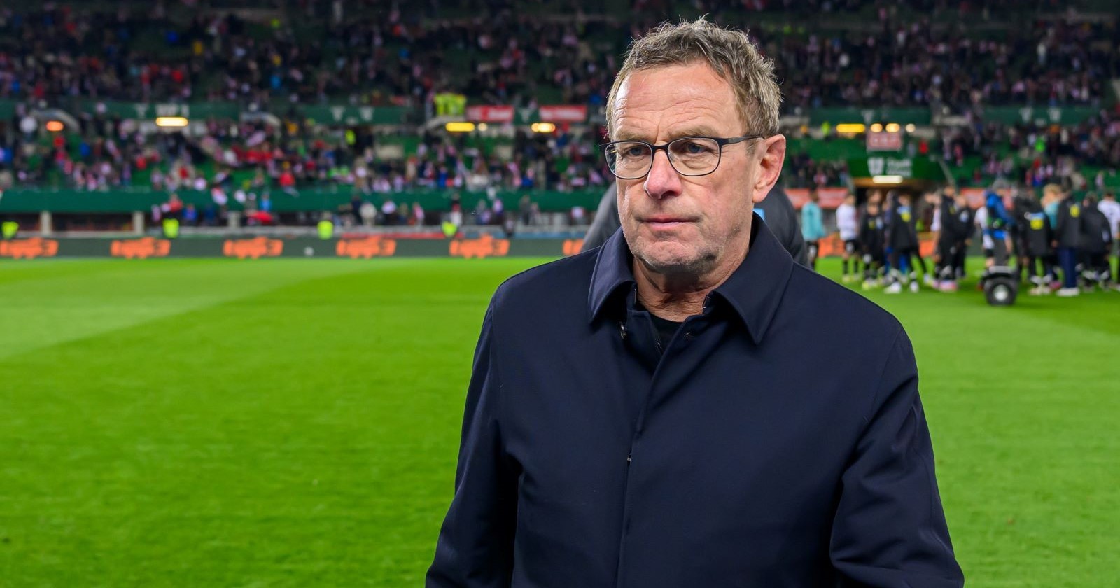 Ralf Rangnick auf dem Spielfeld
