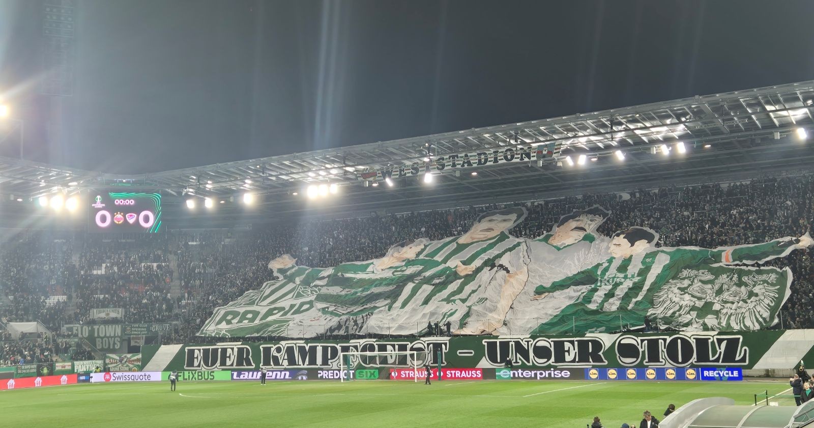 Choreographie der Rapid-Fans