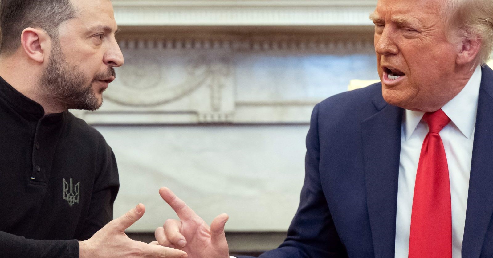 Volodymyr Zelensky und Donald Trump im weißen Haus