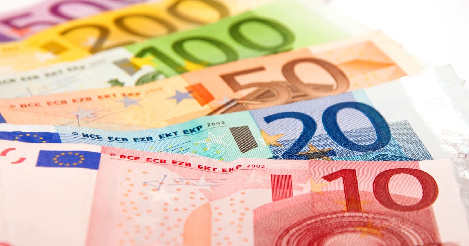Hunderte Euro: Euro-Scheine