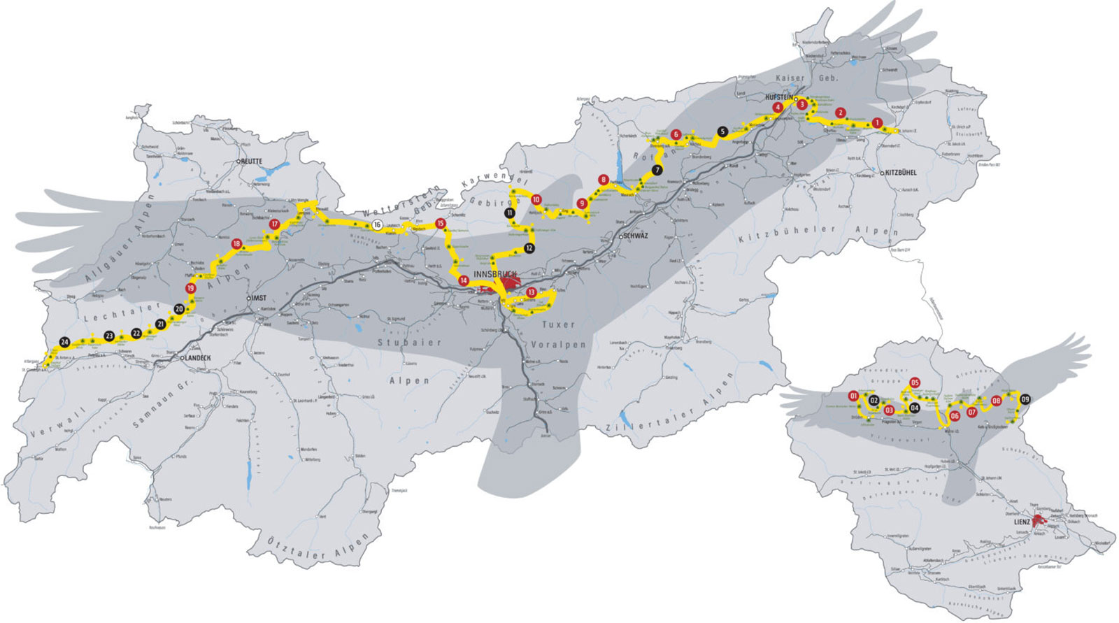 Wanderkarte von Tirol | Credit: Tirol Werbung