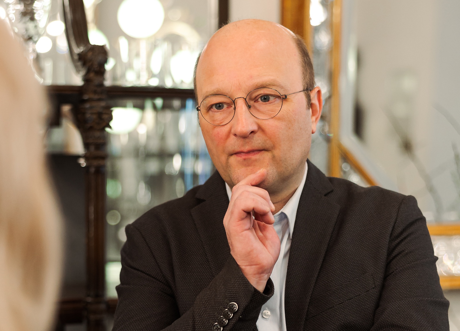 Porträt, Blick auf die Interviewerin