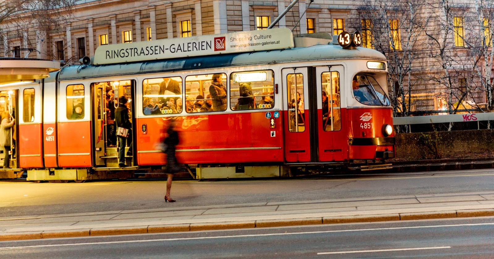 Straßenbahnlinie 43 in Wien
