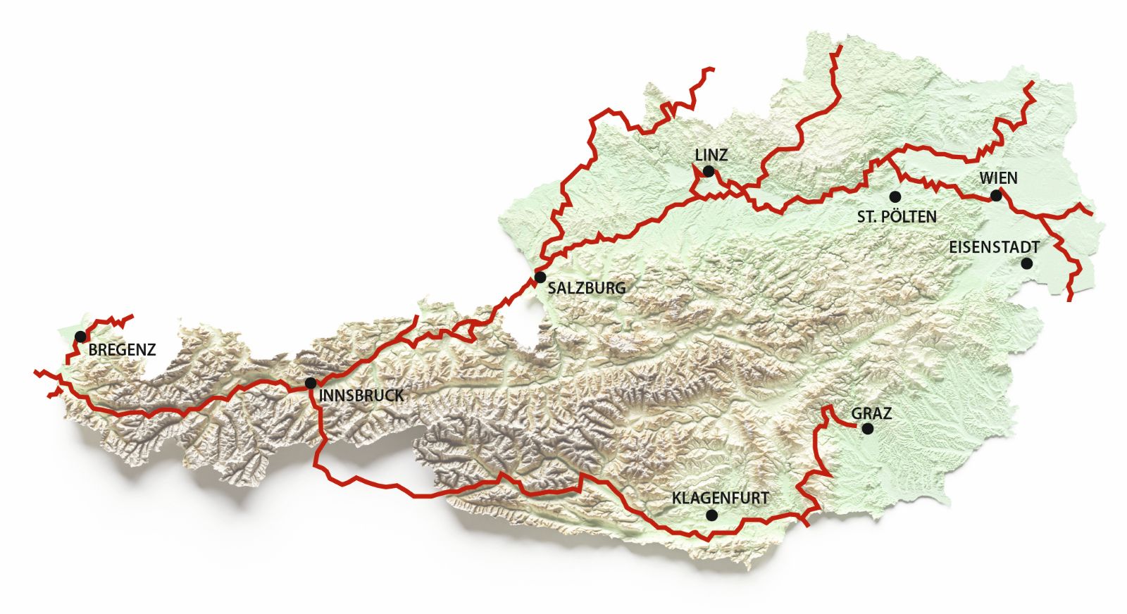 Jakobsweg Österreich Landkarte