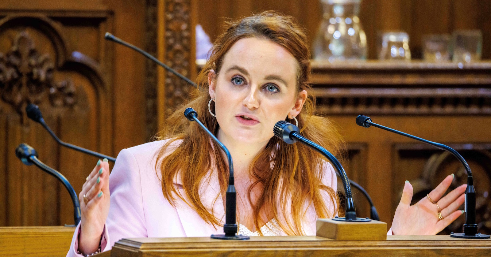 Laura Sachslehner, Abgeordnete zum Wiener Landtag und Gemeinderat beim Wiener Gemeinderat-Rechnungsabschluss 2022