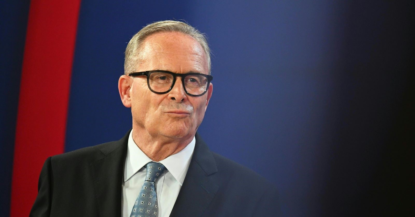 Karl Mahrer (ÖVP) am Sonntag, 27. April 2025, anlässlich einer Fernsehdiskussion zur Wien-Wahl im Rathaus in Wien.