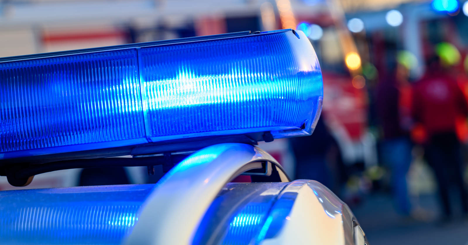 Blaulicht auf einem Polizeiauto