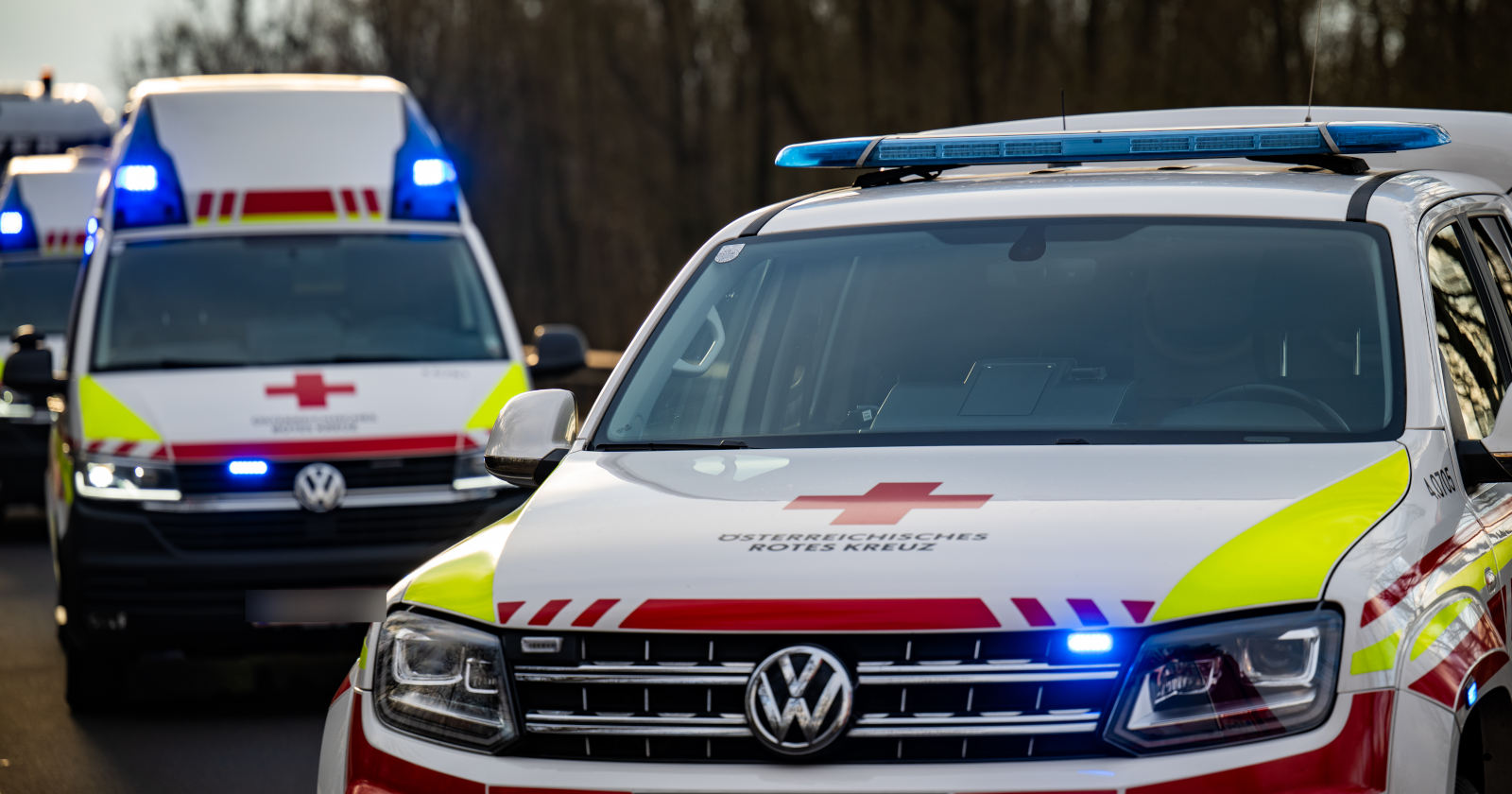 Einsatzfahrzeuge des Roten Kreuz