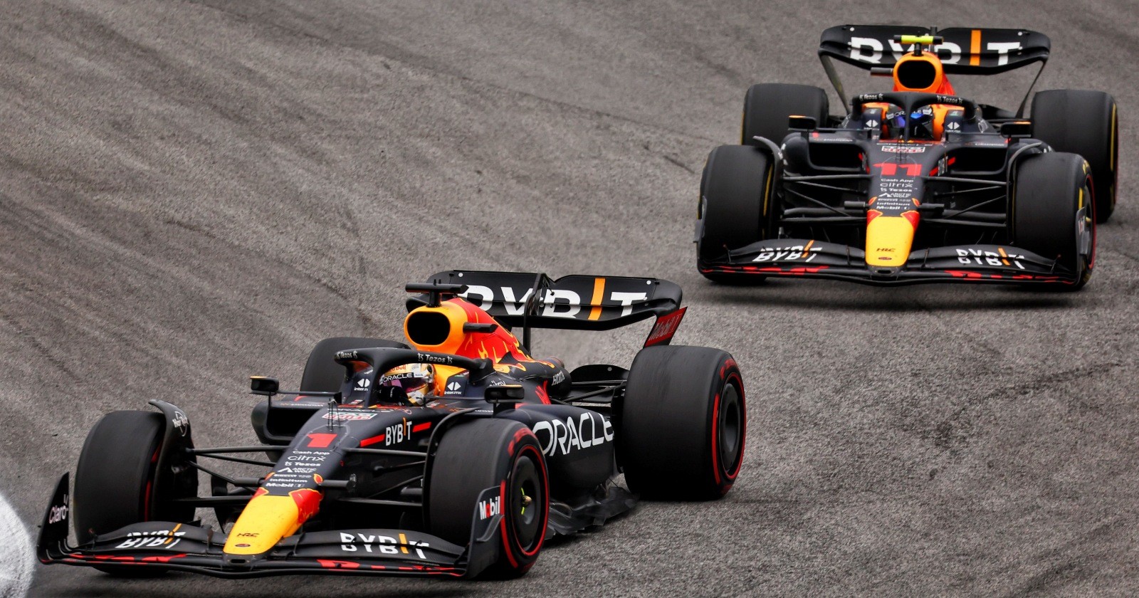 Max Verstappen und Sergio Perez im Jahr 2022