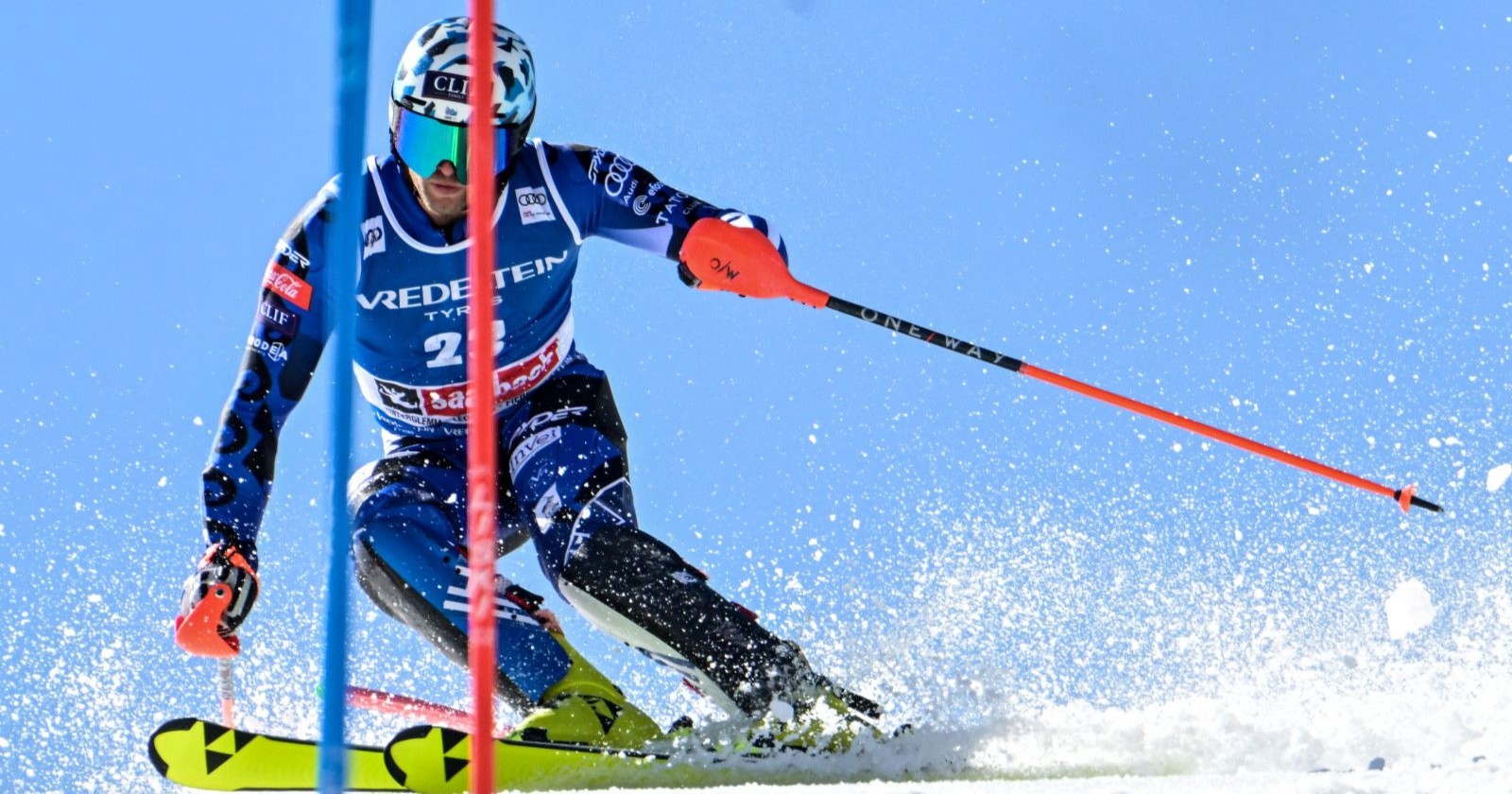 Aj Ginnis auf der Piste