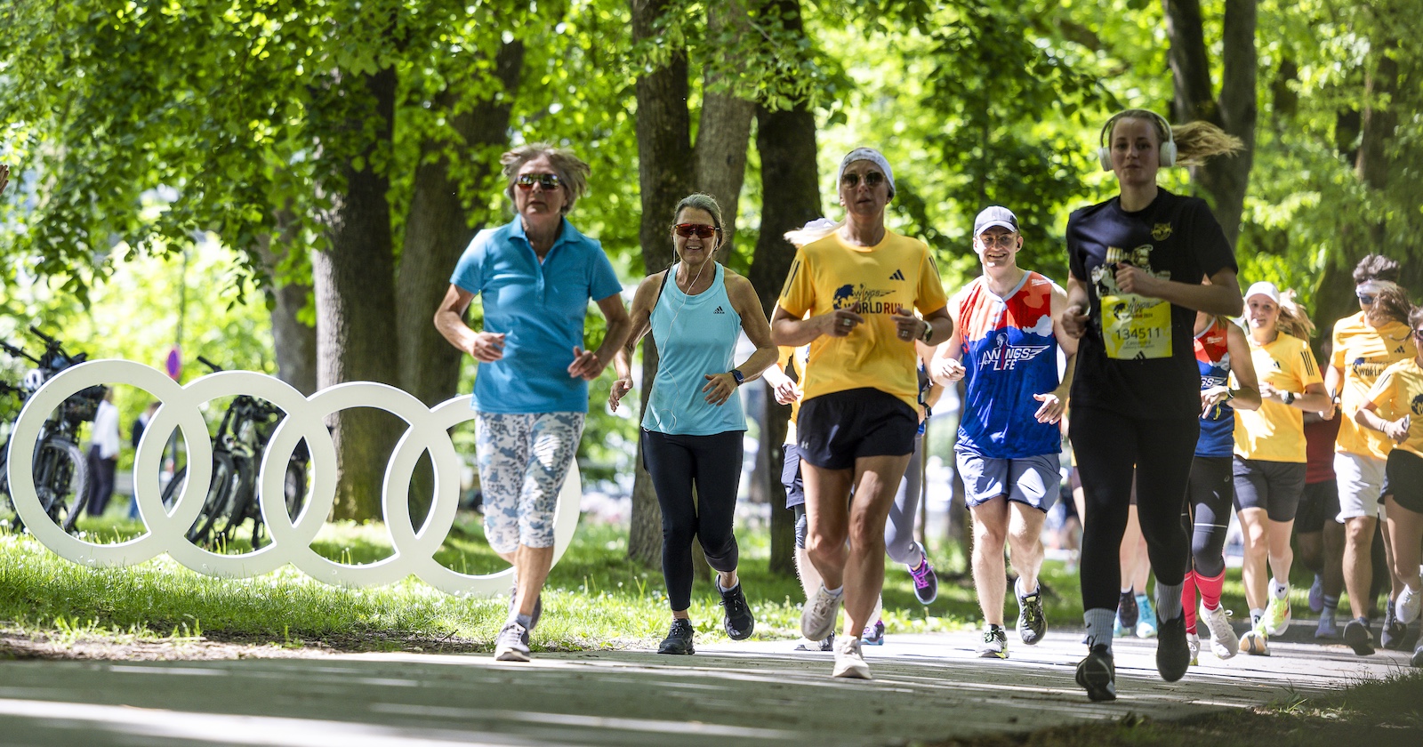 Teilnehmer beim Wings for Life Worldrun 2024 in Salzburg.