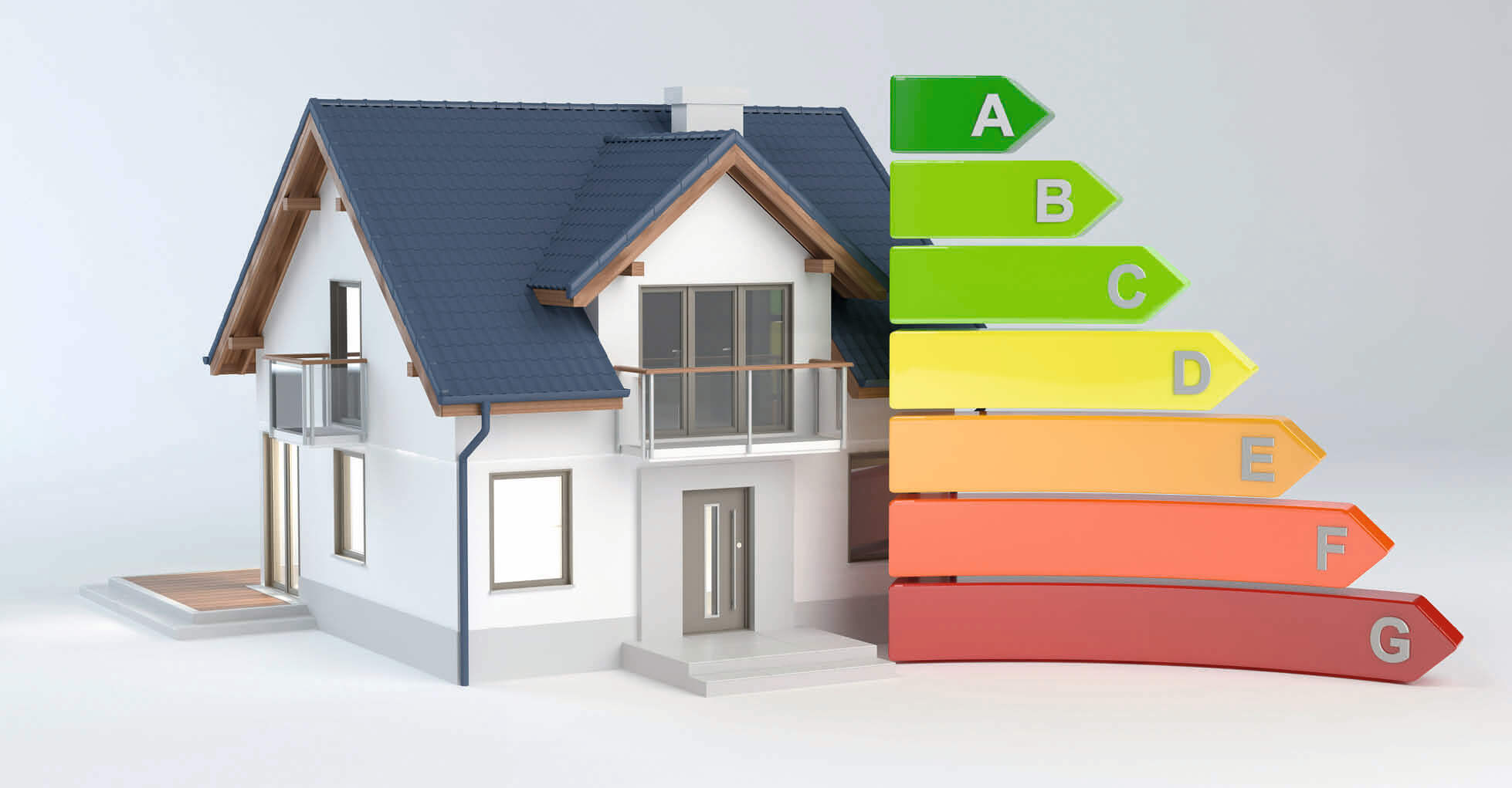 Energiepolitik beim Hausbau.