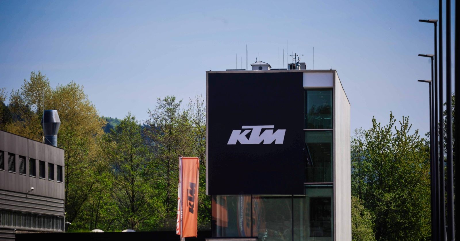 Außenansicht der KTM-Zentrale in Mattighofen