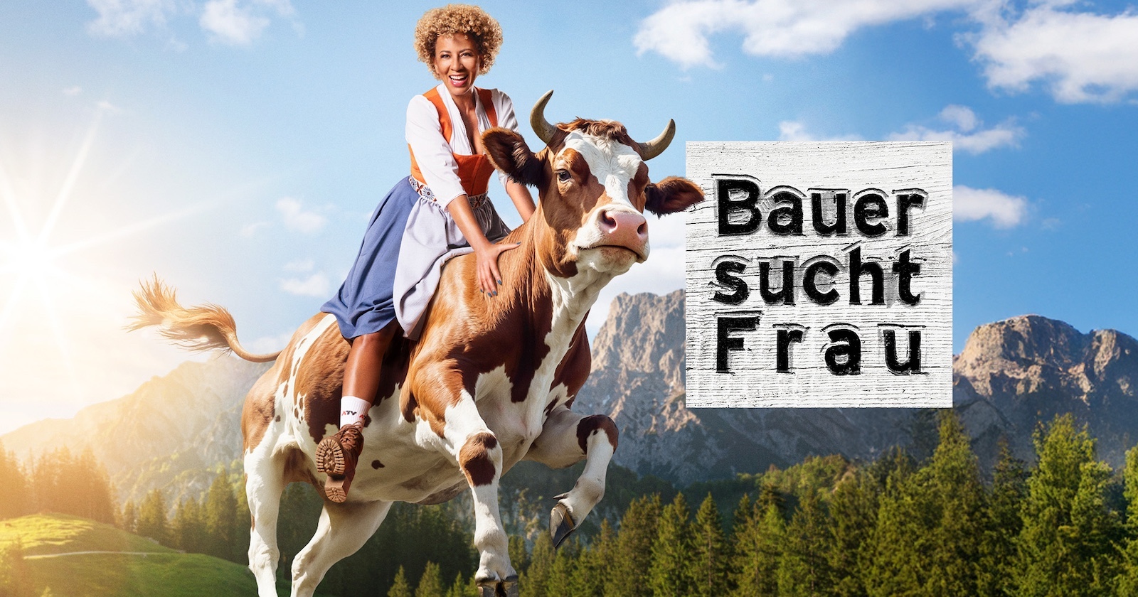 Werbe-Sujet von &quot;Bauer sucht Frau&quot;.