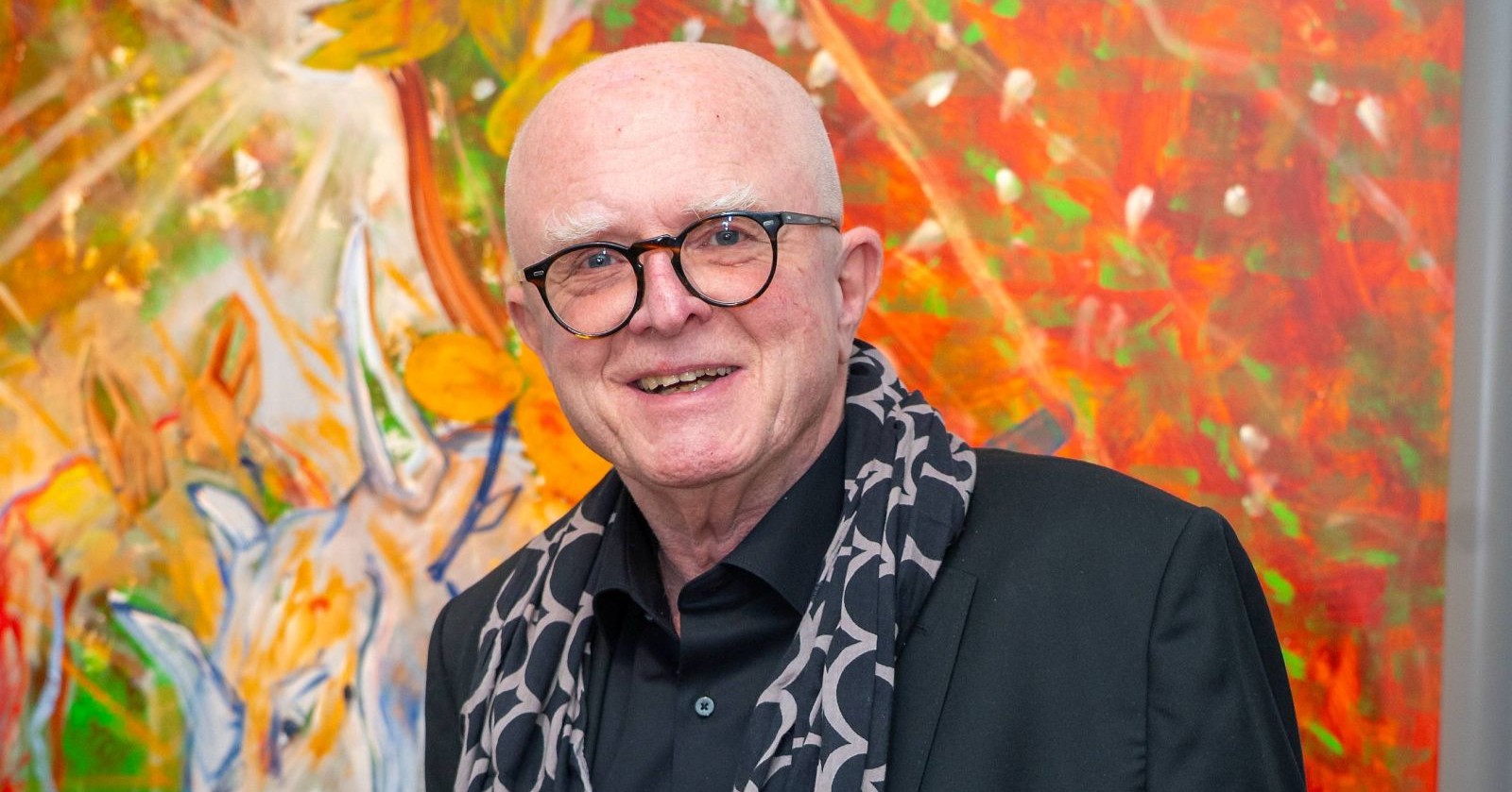 Wiener Galerist Ernst Hilger lächelt