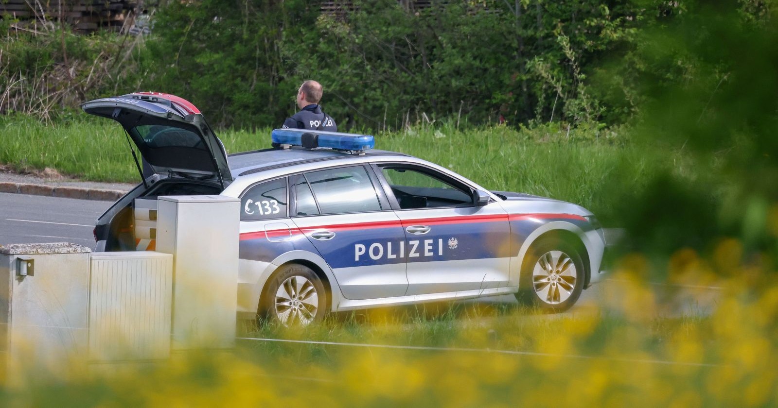 Polizeiwagen in Maria Alm