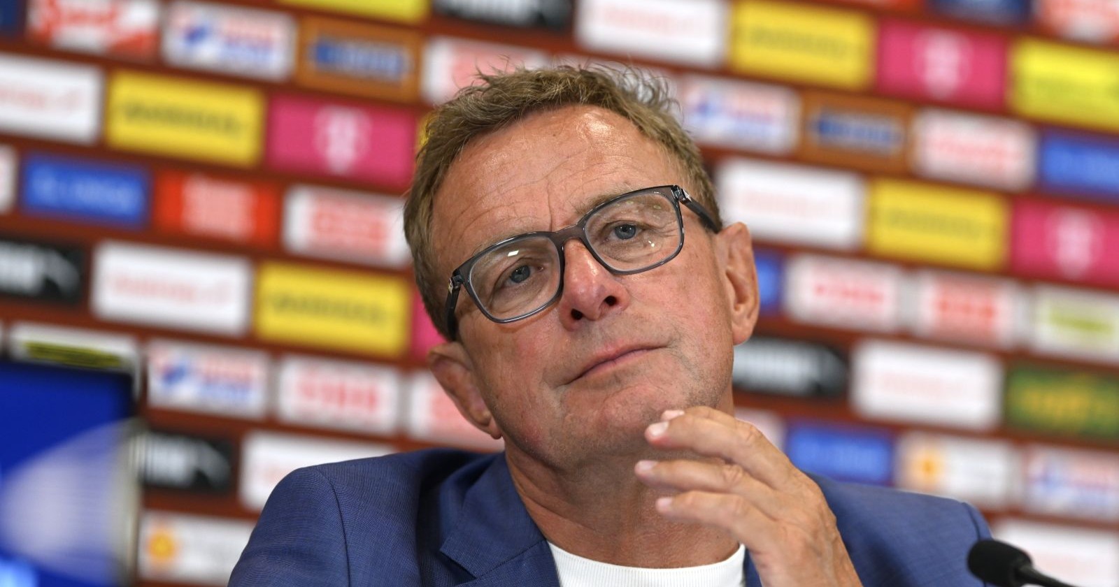 Österreichs Teamchef Ralf Rangnick anl. der ÖFB-Kaderbekanntgabe für den Auftakt zur WM-Qualifikation