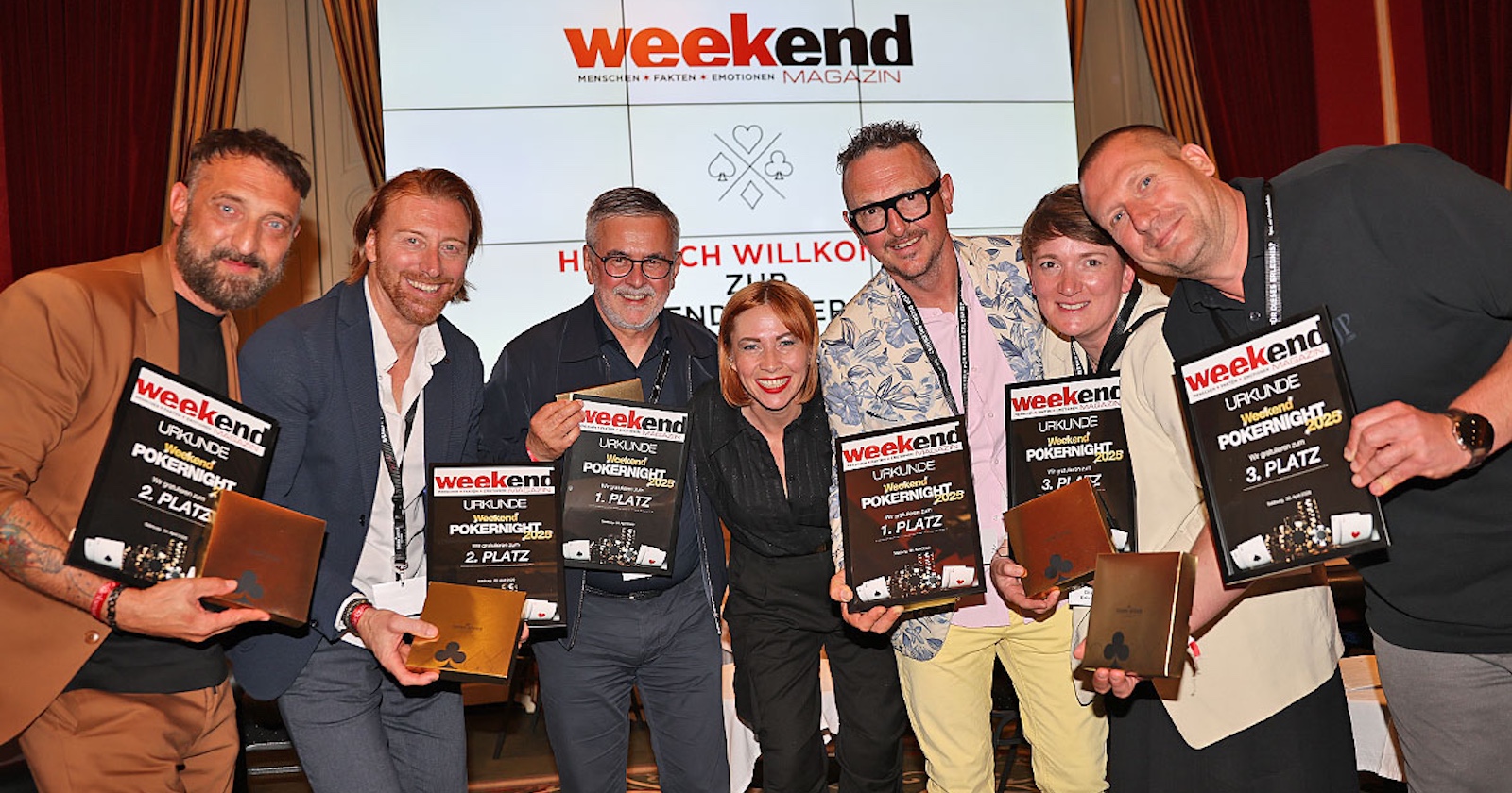 Siegerfoto von der Weekend Poker-Night 2025.