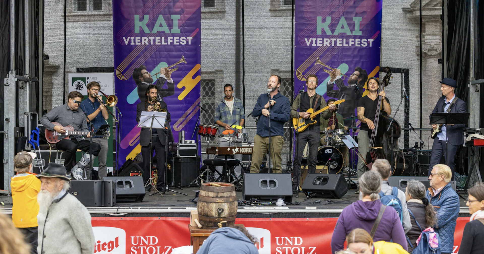 Bandauftritt beim Kaiviertelfest 2024.