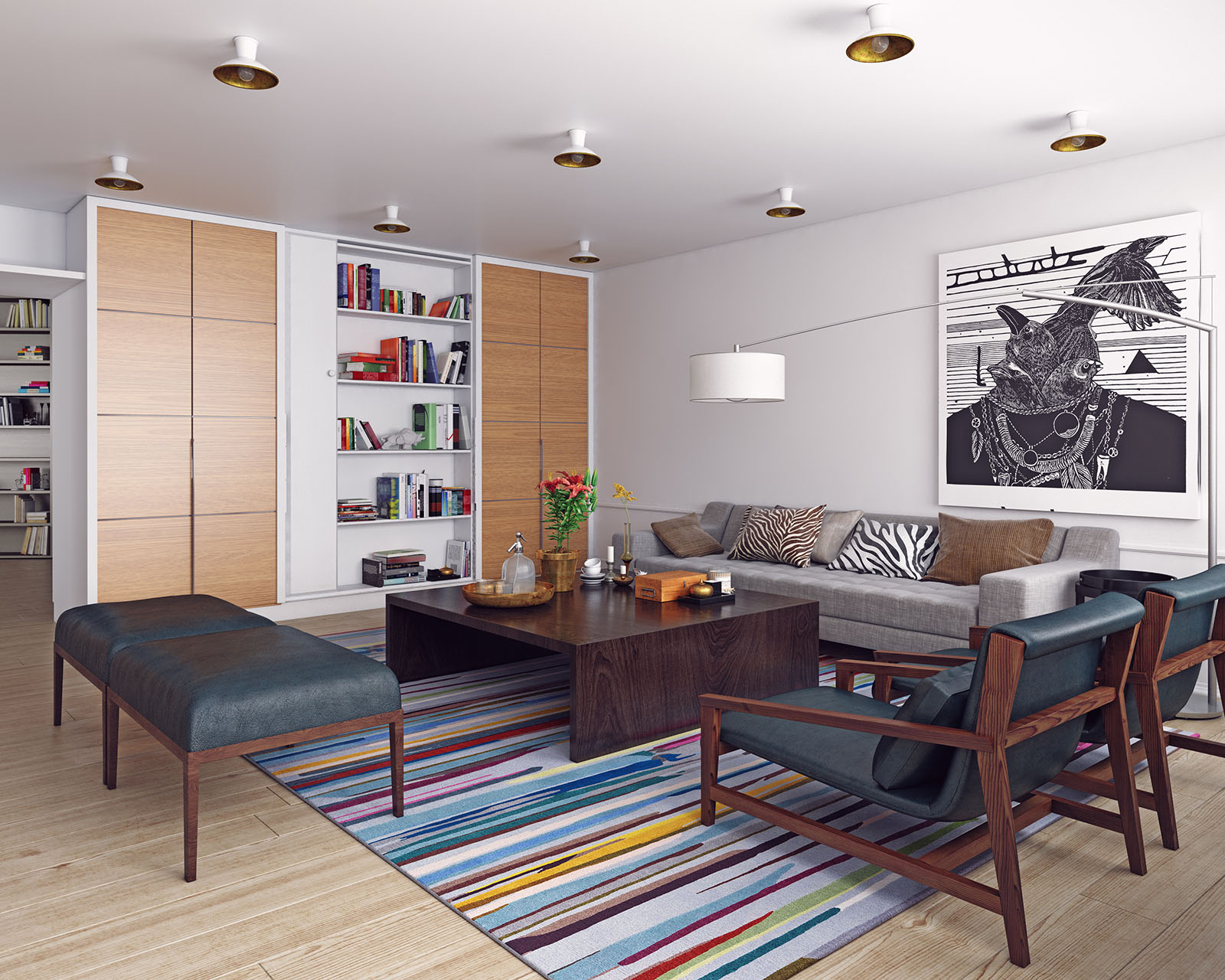 Stilmix Wohnzimmer | Credit: iStock.com/vicnt