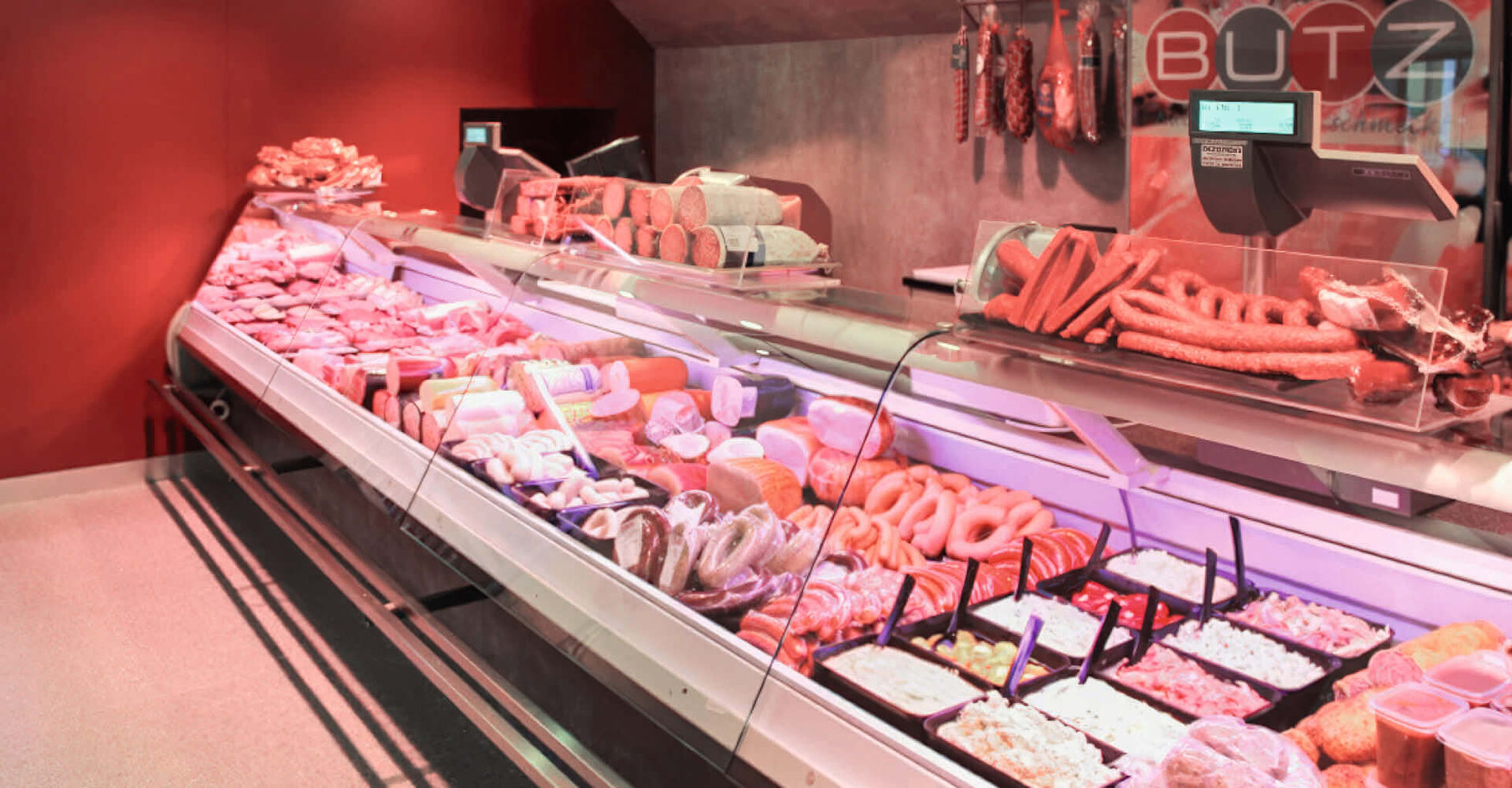 Das Angebot der Fleischerei Butz aus eigener Produktion.