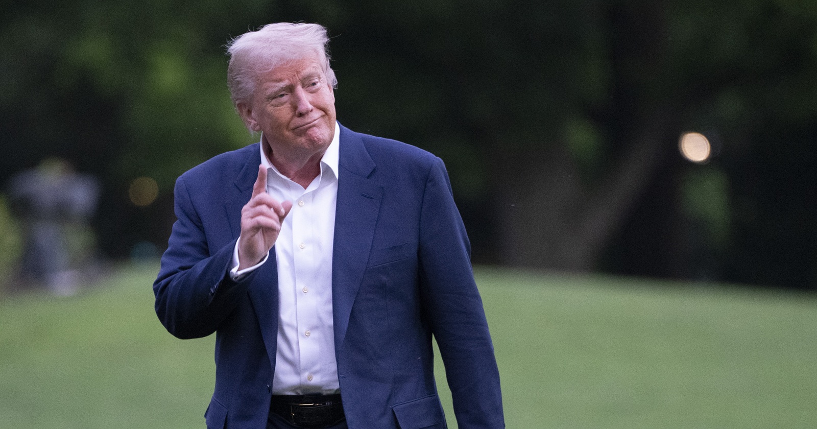 US-Präsident Donald Trump mit erhobenem Zeigefinger