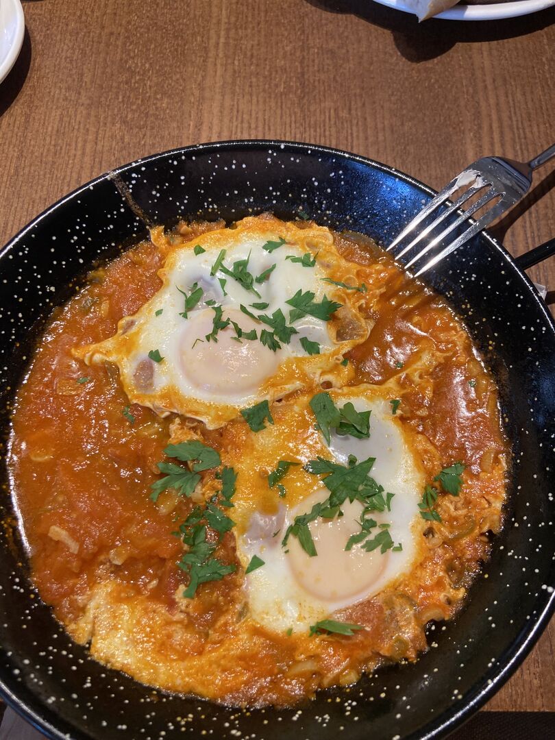 Blick von oben in die Pfanne