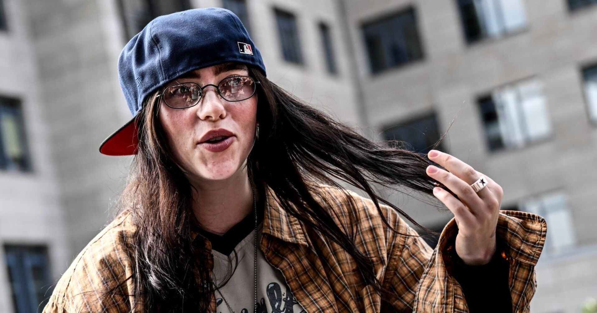 Billie Eilish in Berlin während eines Fotoshootings