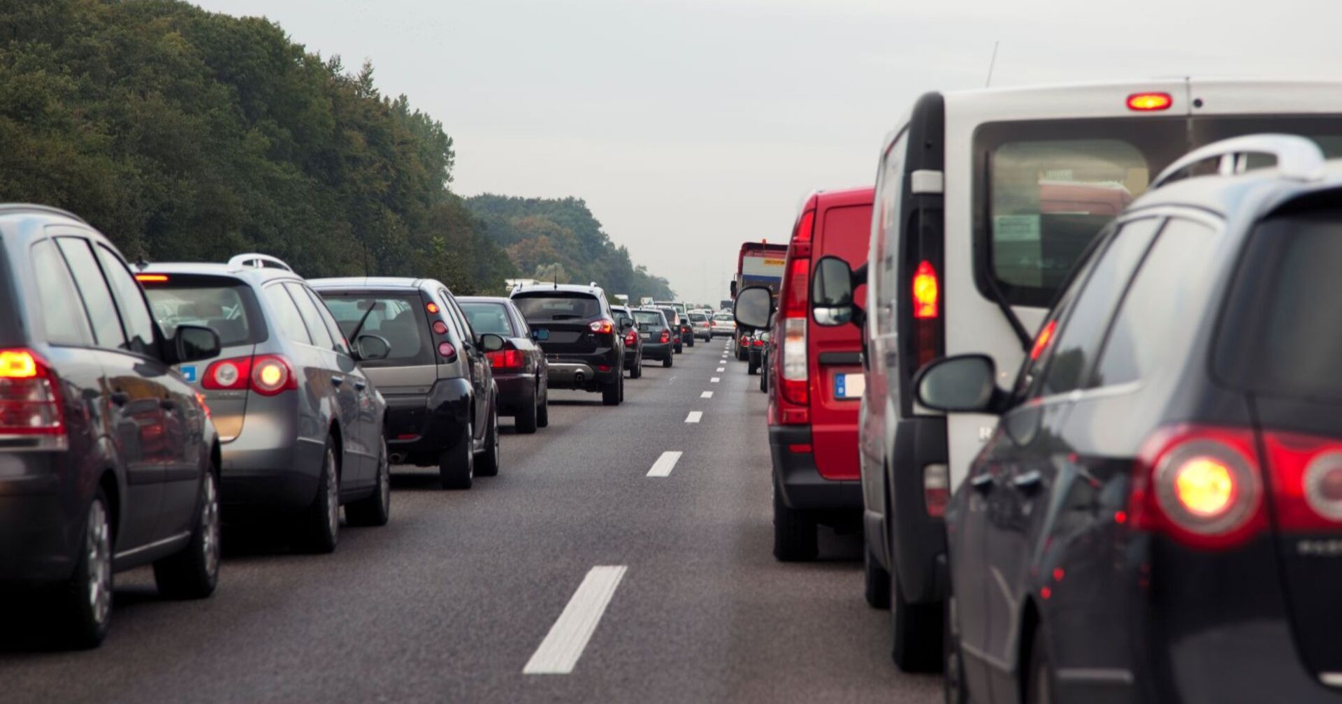 Stau auf einer Autobahn