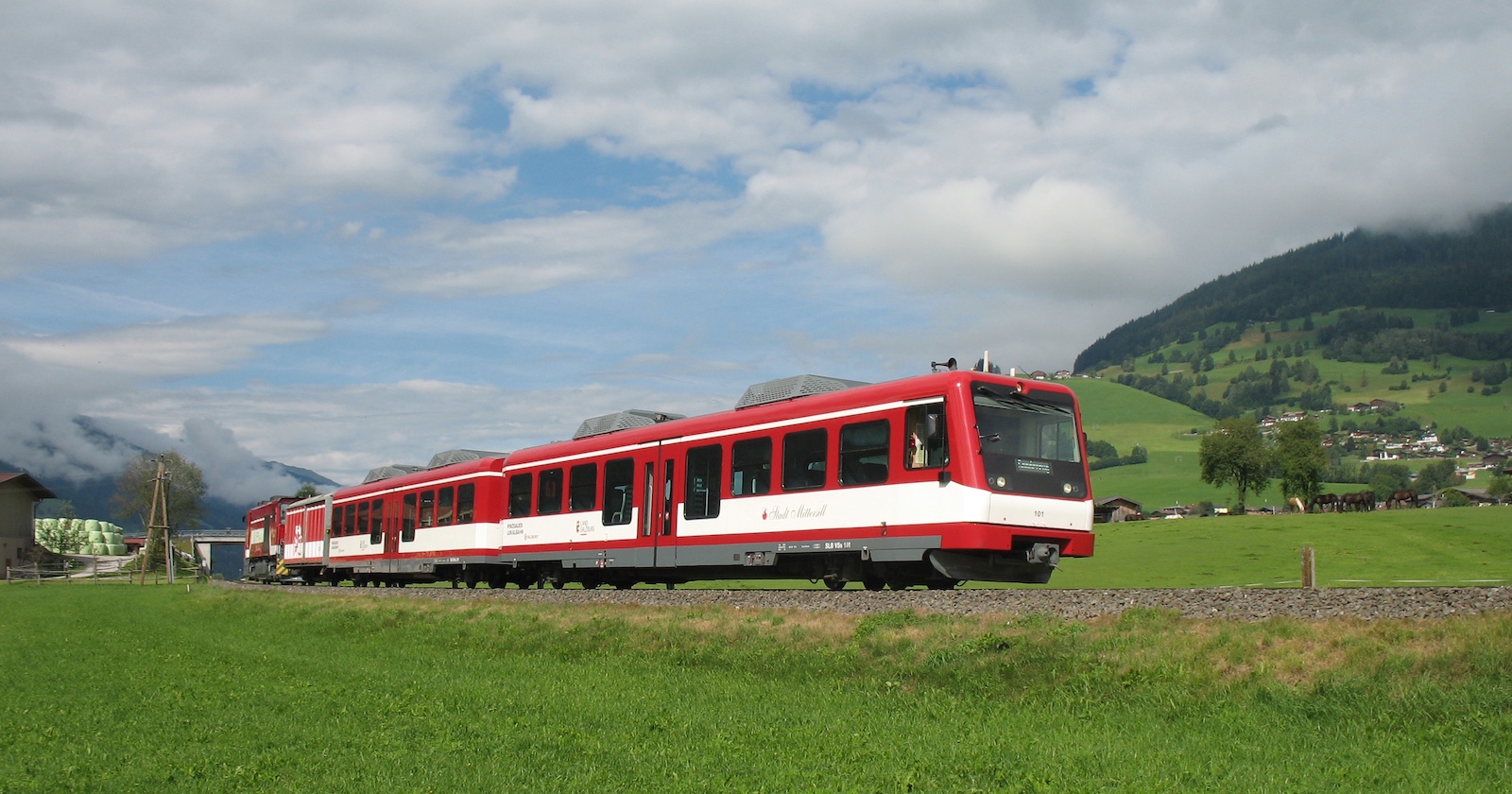 Die neue Lokalbahn im Pinzgau.