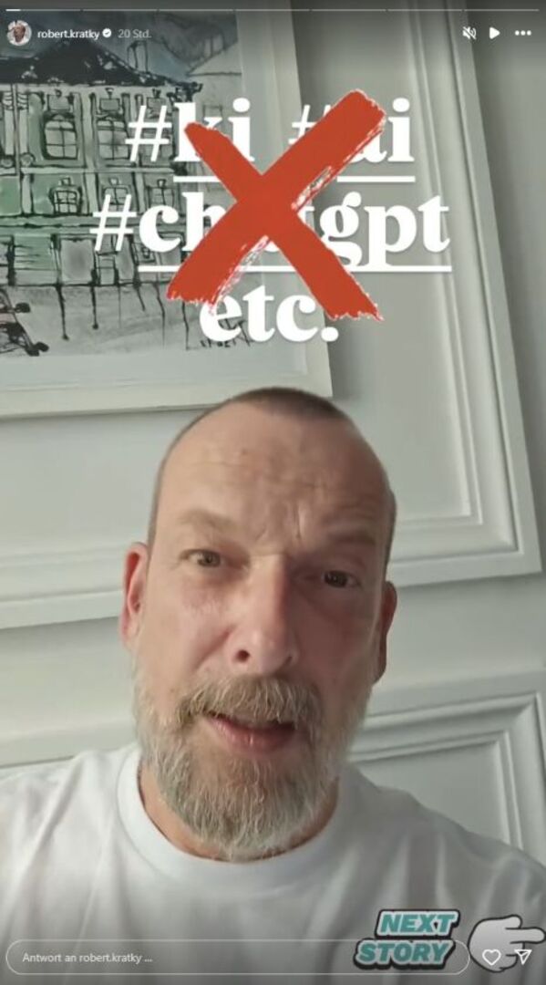 Robert Kratky auf Instagram