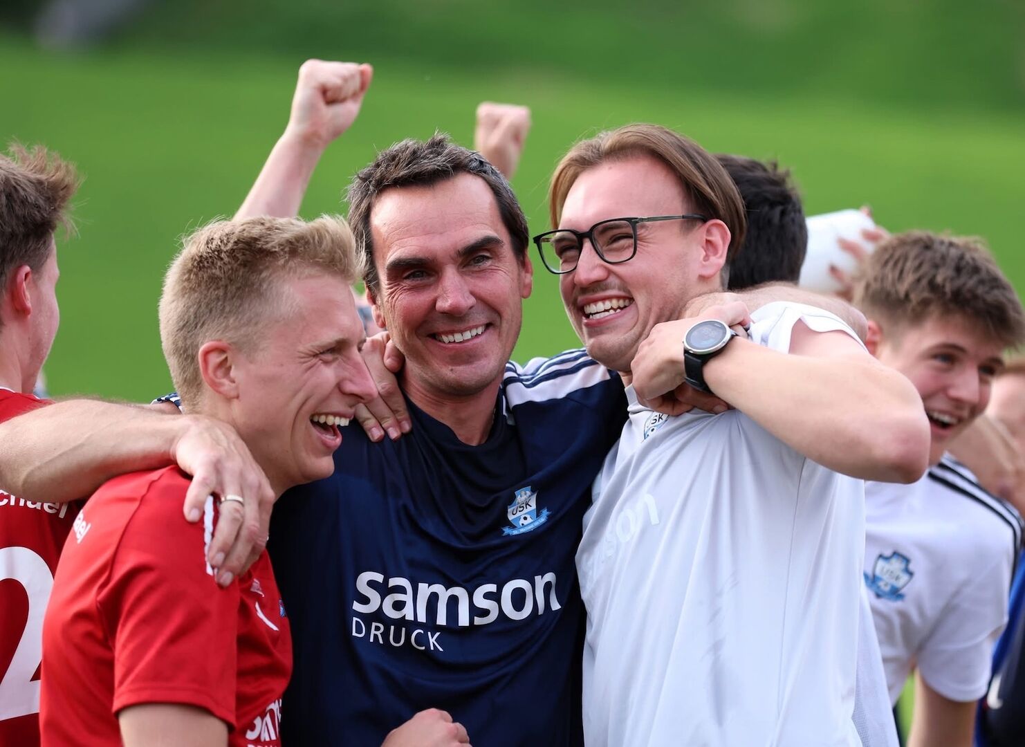 Der Jubel beim USK St. Michael nach dem Meistertitel in der 2. Landesliga Süd war riesig.