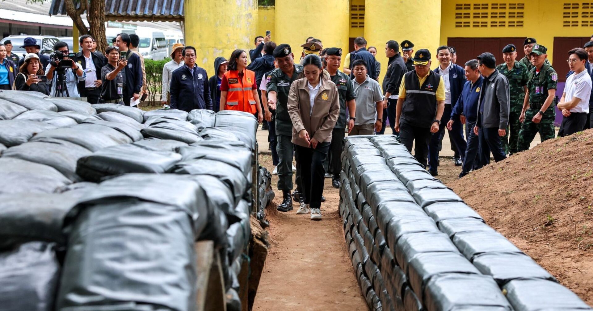 Thailändische Grenze zu Kambodscha