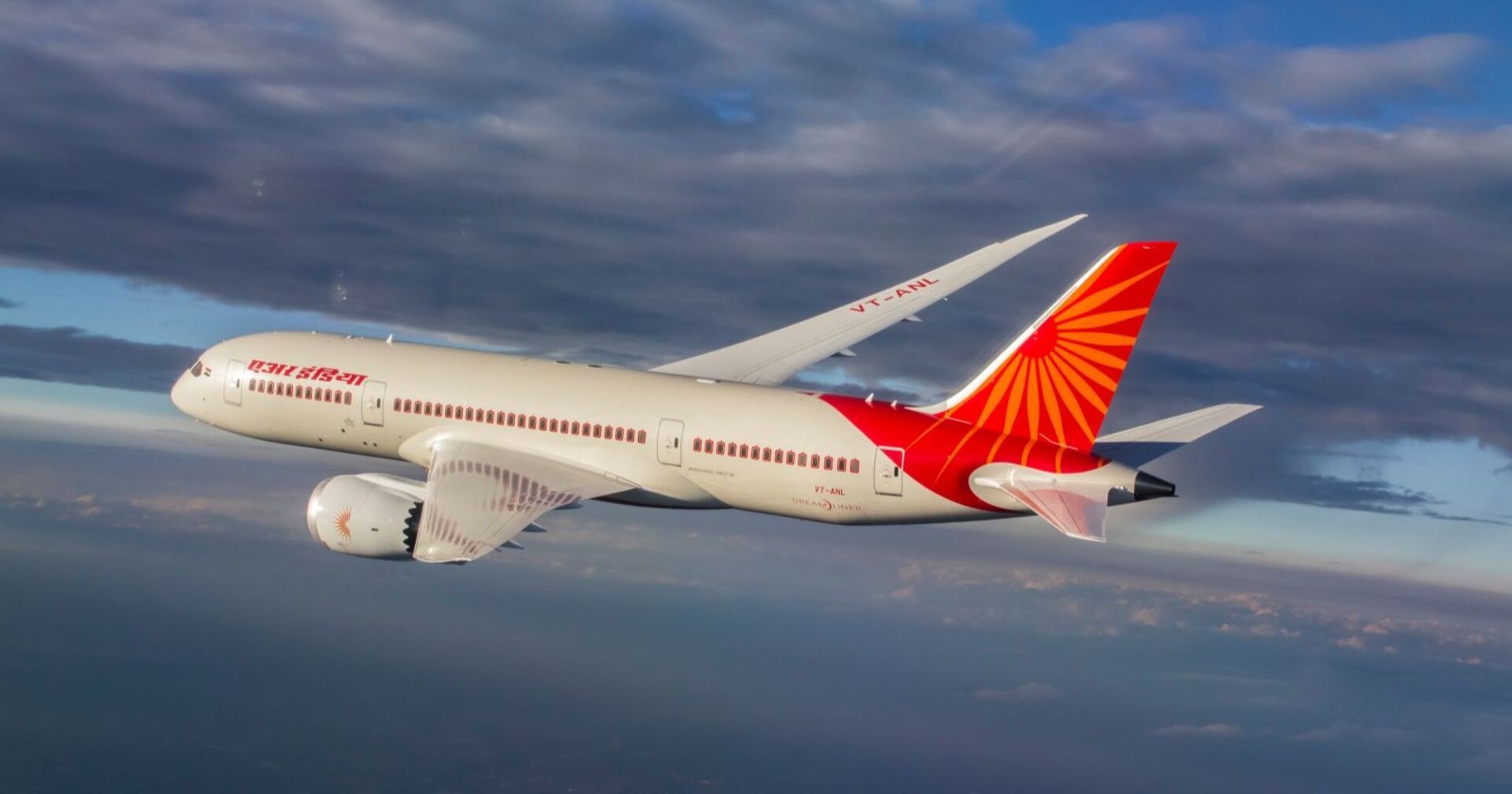 Flugzeug der Fluggesellschaft Air India aus der Modellreihe Boeing 787