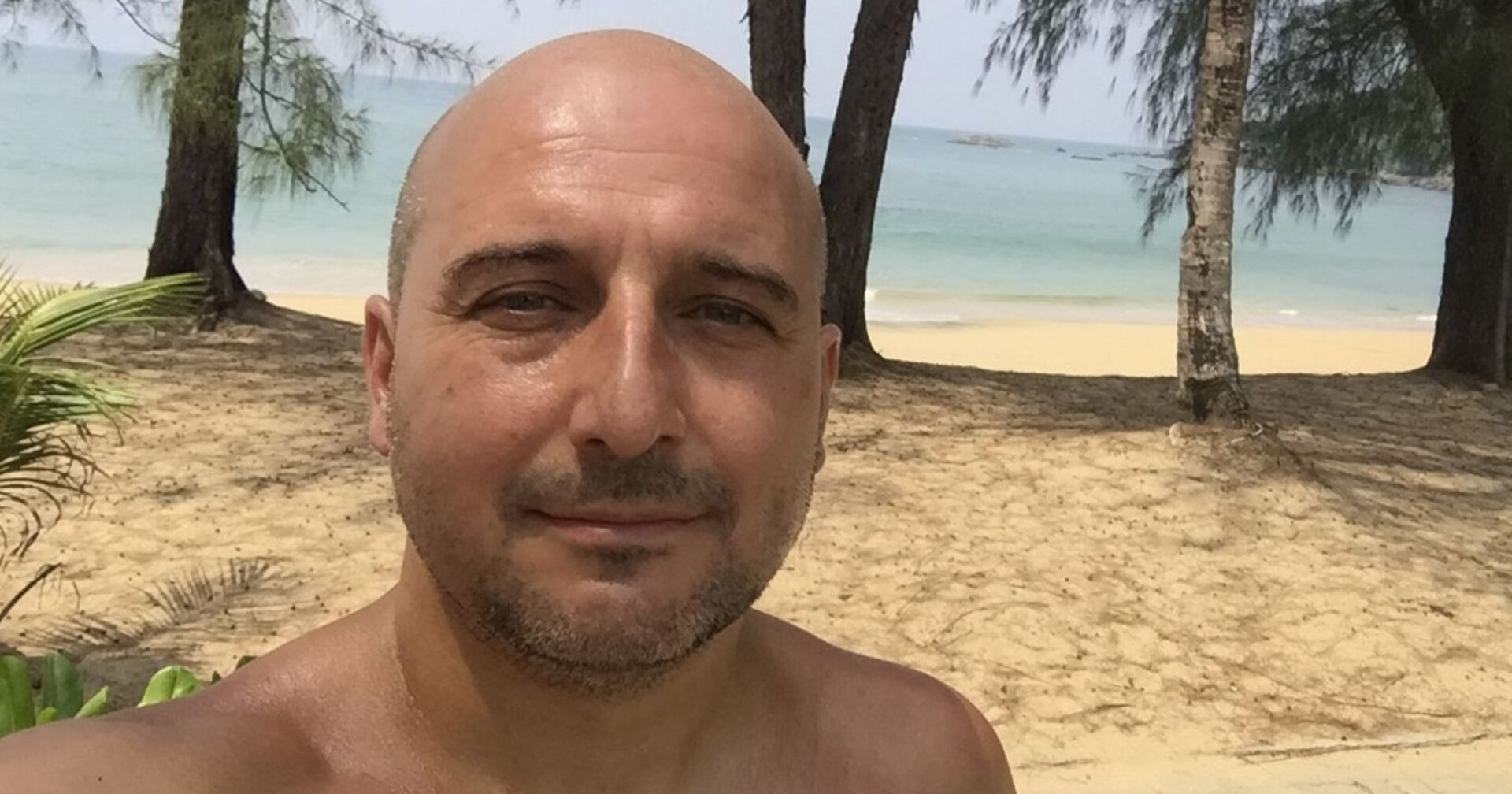 Christoph Fälbl am Strand