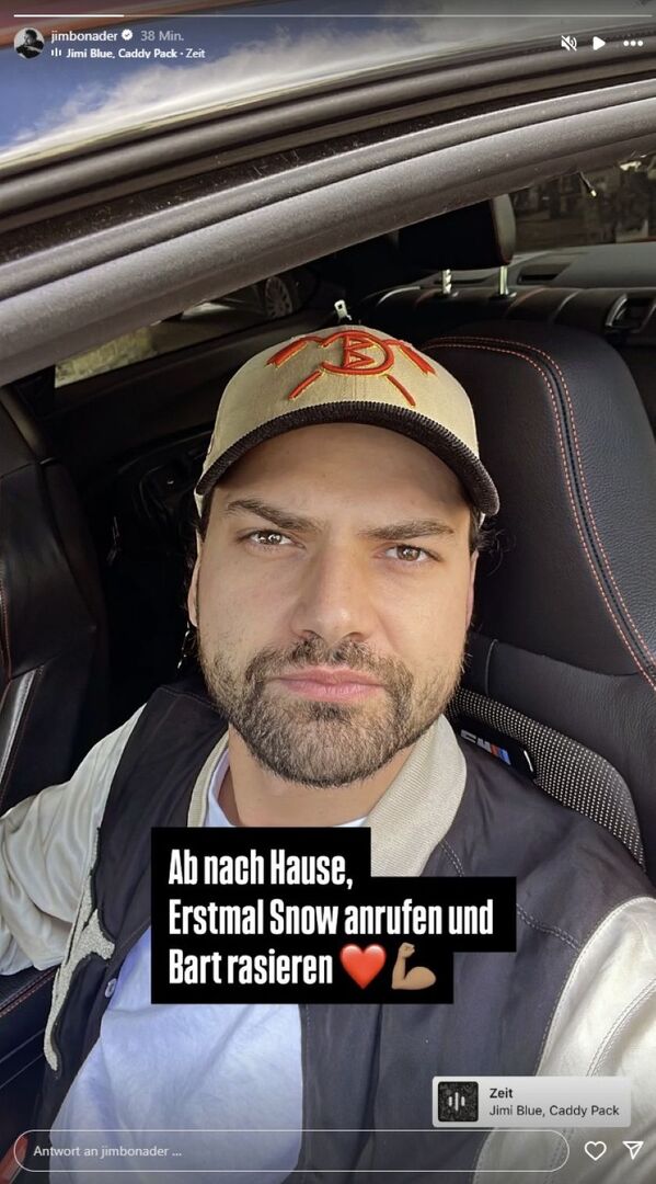 Jimi Blue Ochsenknecht im Auto