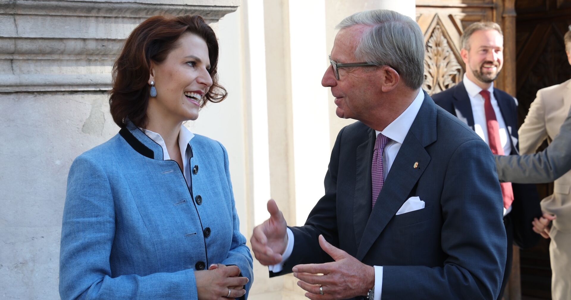 Karoline Edtstadler und Wilfried Haslauer.