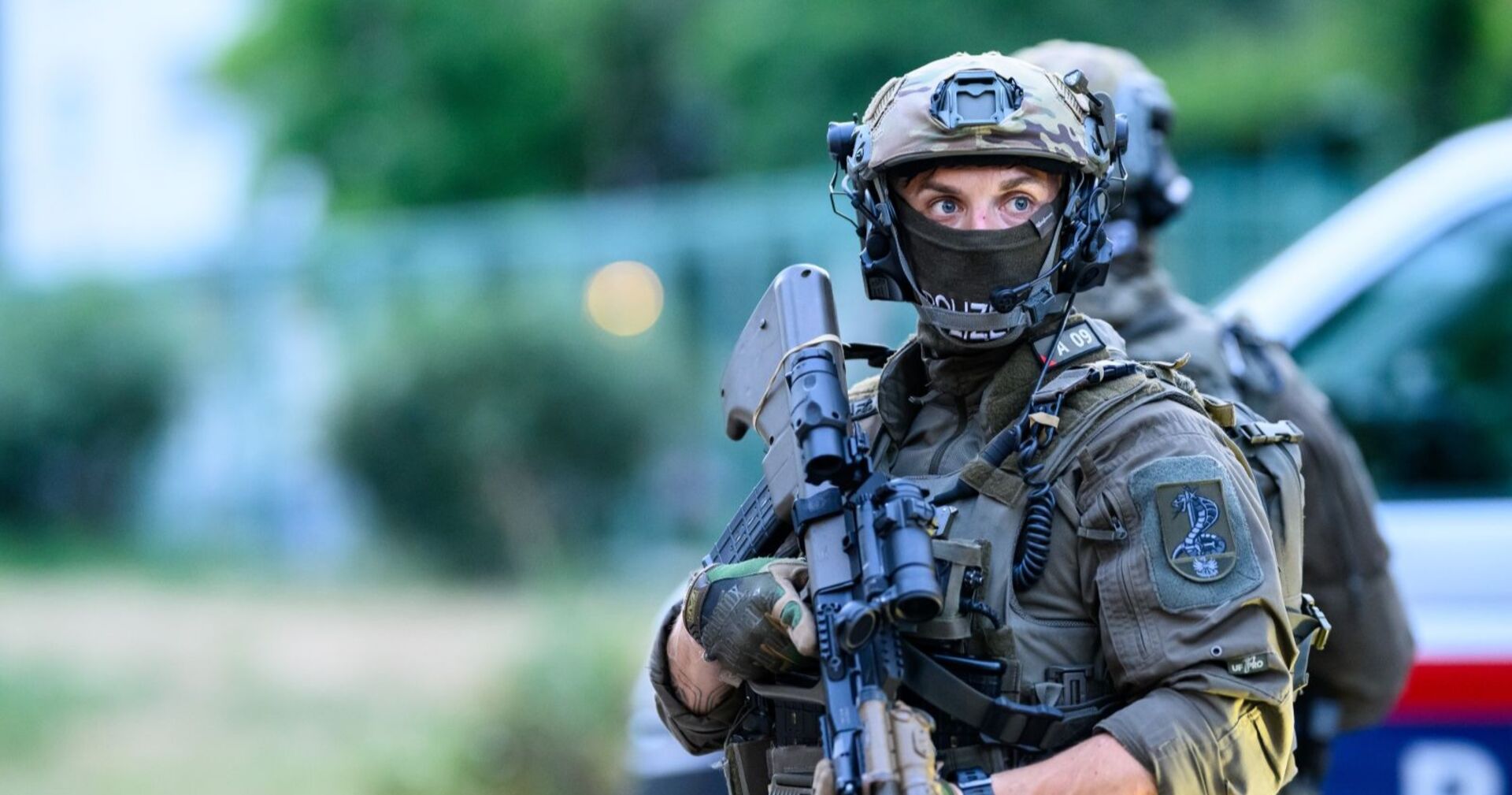 Beamte der Cobra im Rahmen eines Medientermins der Landespolizeidirektion Wien