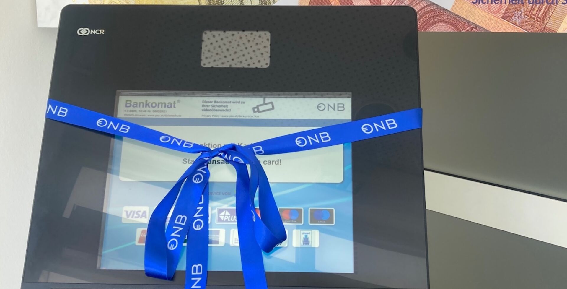 Bankomat der österreichischen Nationalbank in Obritzberg-Rust