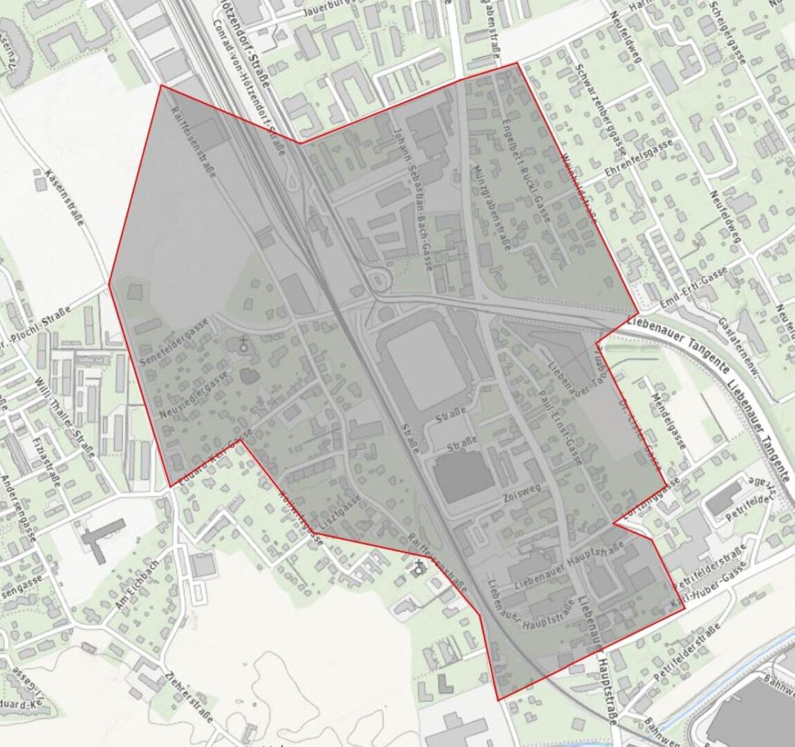Sicherheitsbereich aufgrund des Grazer Derbys zwischen Sturm Graz und dem GAK