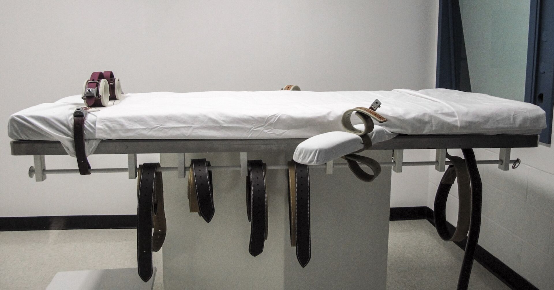 Liege für einen Todesstrafe mit Giftspritze.