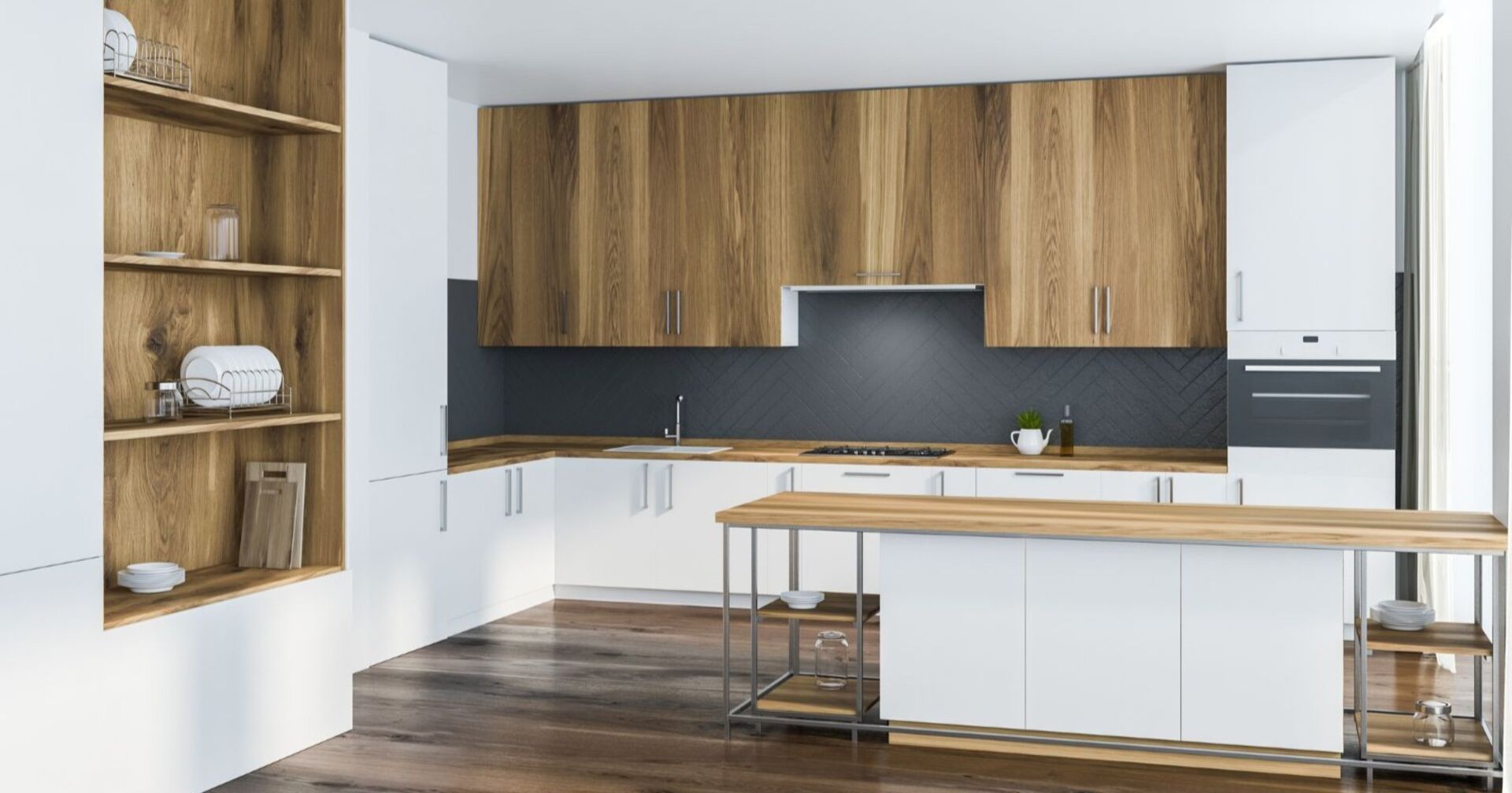 Maßgefertigte Designküche, wie sie tausendfach in österreichischen Haushalten steht.