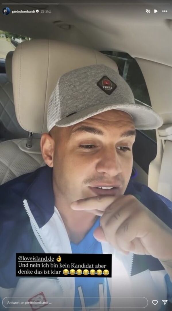 Pietro Lombardi im Auto