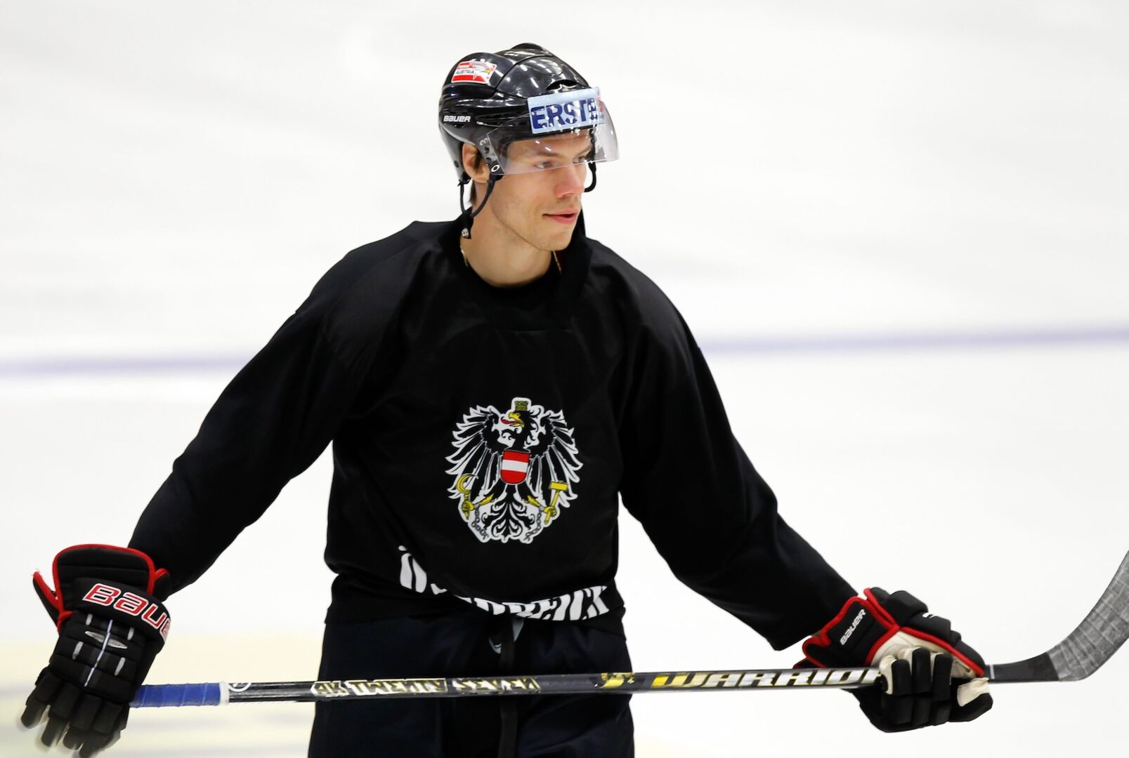 Thomas Raffl beim Training des österreichischen Nationalteams, Stadthalle Villach, 2012.