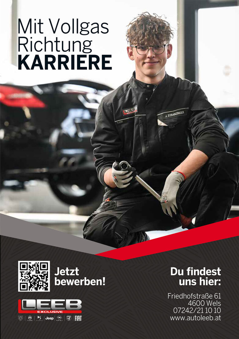 Mechaniker-Lehrling bei der Arbeit | Credit: Autohaus Leeb/Markus Wenzel